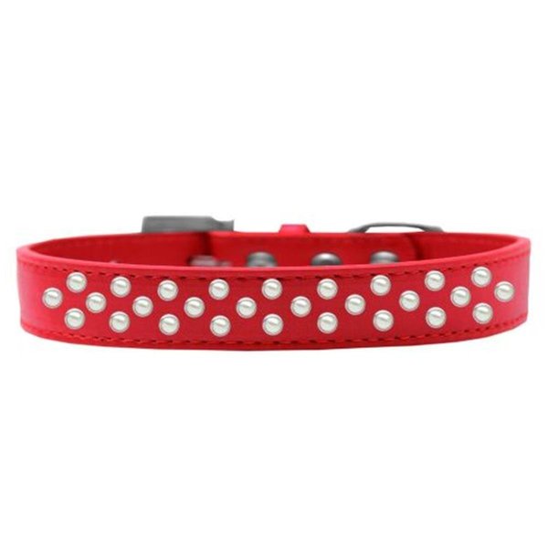 Unconditional Love Sprinkles Pearls Dog CollarRed Size 14 UN847278
